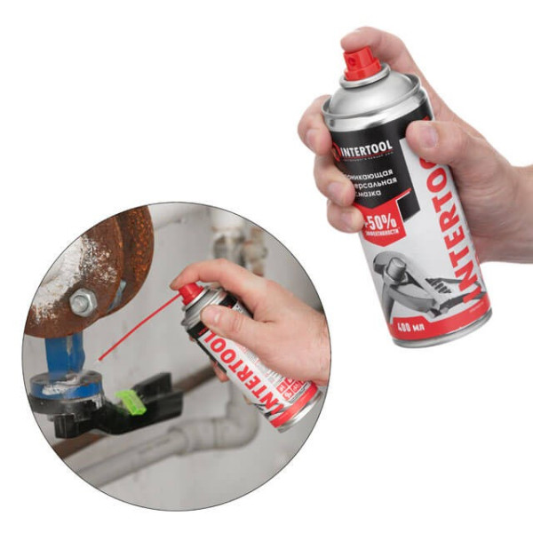 Penetrating universal lubricant, aerosol 400 ml. Intertool FS-4040