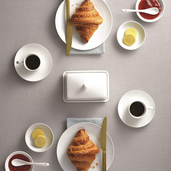 Масленка с крышкой Maxwell Williams WHITE BASICS KITCHEN фарфоровая, 250 гр.