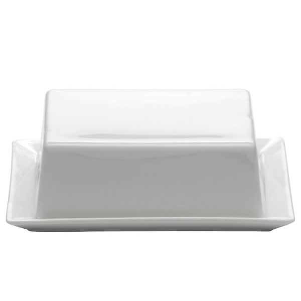 Масленка с крышкой Maxwell Williams WHITE BASICS KITCHEN фарфоровая, 250 гр.