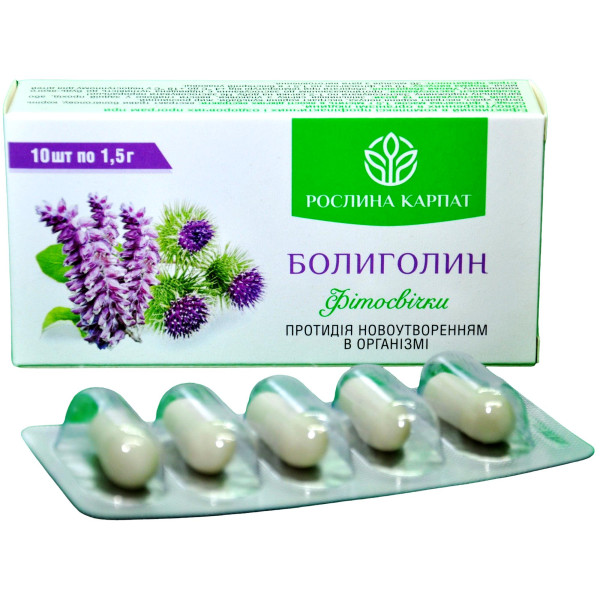 Фітосвічки Болиголин 10 шт. Рослина Карпат - при новоутвореннях в організмі людини