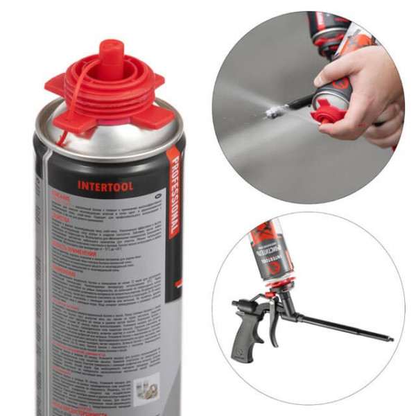 Очищувач монтажної піни, 500 мл Intertool FS-0099