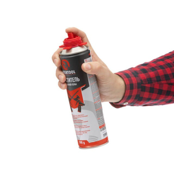 Очищувач монтажної піни, 500 мл Intertool FS-0099
