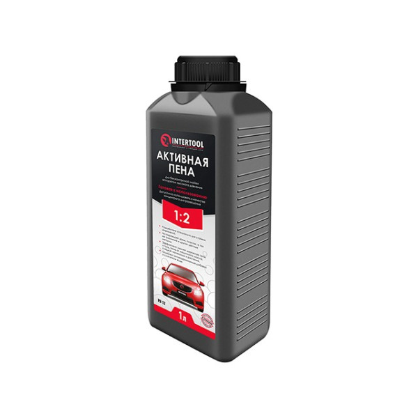 Foam active 1 l, ready to use or 1:2, for contactless washing with a high-pressure device Intertool FS-9001