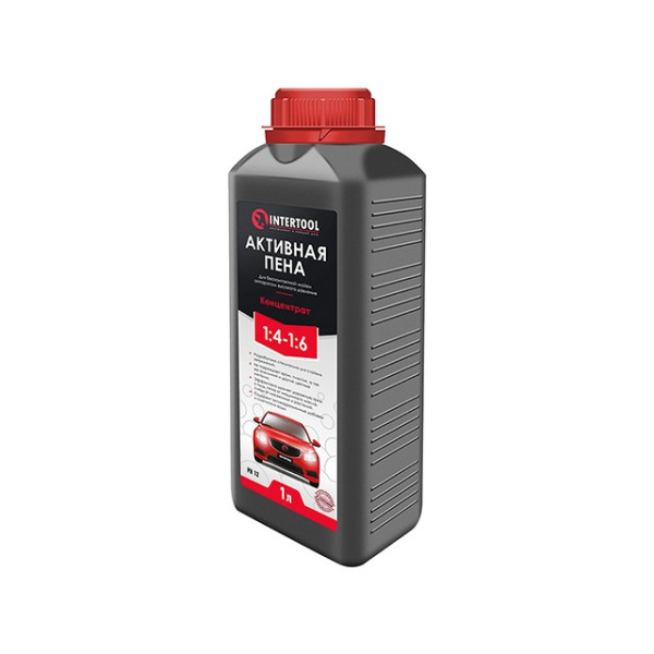 Active foam 1 l, concentrate 1:4 - 1:6, for contactless washing with a high pressure device Intertool FS-9011