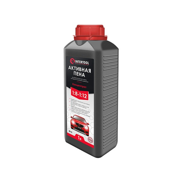 Active foam 1 l, concentrate 1:8 - 1:12, for contactless washing with a high-pressure device Intertool FS-9021