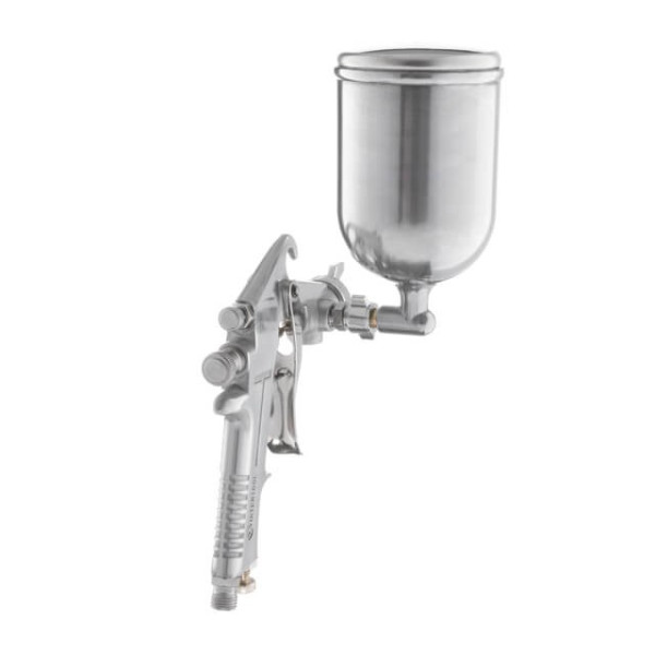 Paint gun pneumatic HP, nozzle 1.5 mm, upper metal tank 400 ml, 5 bar Intertool PT-0202
