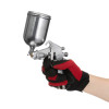 Paint gun pneumatic HP, nozzle 1.5 mm, upper metal tank 400 ml, 5 bar Intertool PT-0202