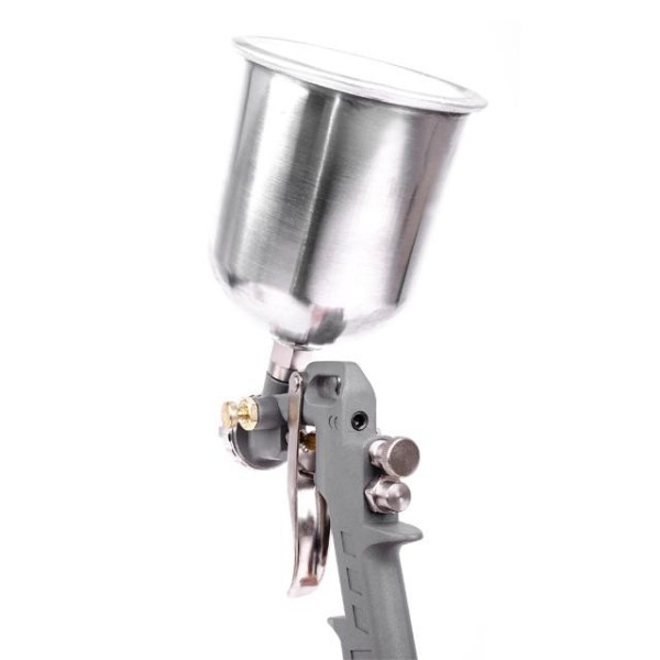 Paint gun pneumatic HP, nozzle 1.5 mm, upper metal tank 600 ml, 5 bar Intertool PT-0205