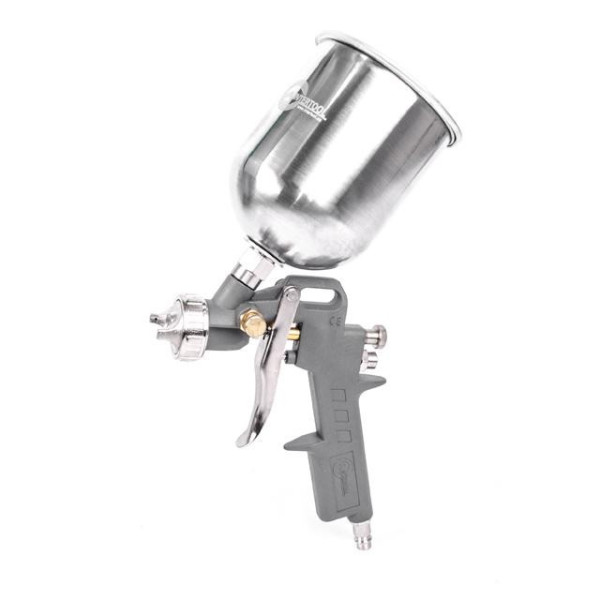 Paint gun pneumatic HP, nozzle 1.5 mm, upper metal tank 600 ml, 5 bar Intertool PT-0205