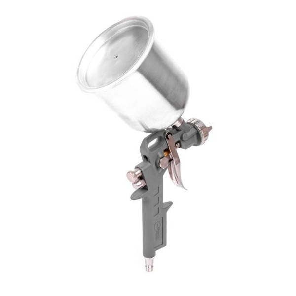 Paint gun pneumatic HP, nozzle 1.5 mm, upper metal tank 600 ml, 5 bar Intertool PT-0205