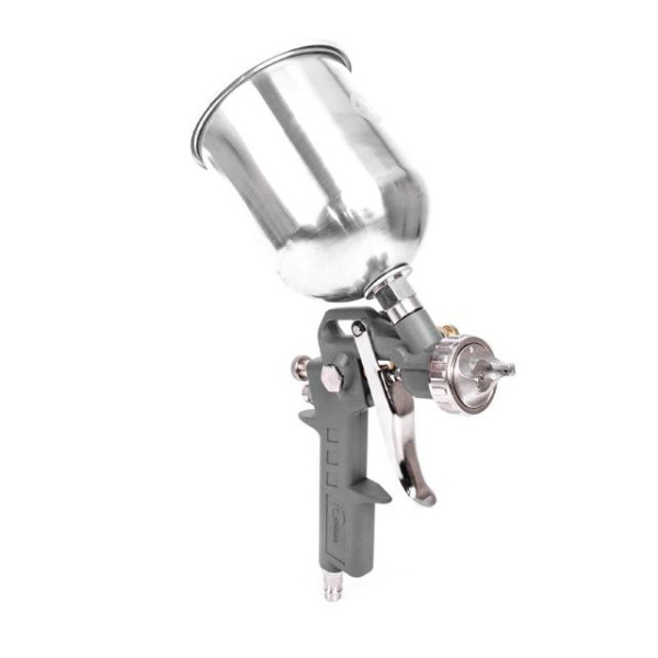 Paint gun pneumatic HP, nozzle 1.5 mm, upper metal tank 600 ml, 5 bar Intertool PT-0205