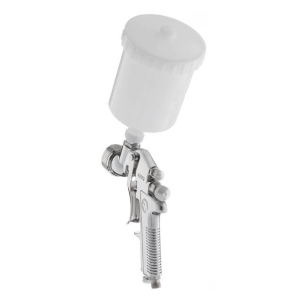 Paint gun pneumatic HP, nozzle 1.4 mm, upper plastic tank 600 ml, 5 bar Intertool PT-0112