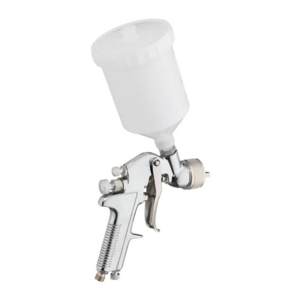Paint gun pneumatic HP, nozzle 1.4 mm, upper plastic tank 600 ml, 5 bar Intertool PT-0112