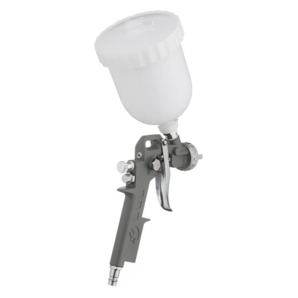 Paint gun pneumatic HP, nozzle 1.5 mm, upper plastic tank 600 ml, 5 bar Intertool PT-0204