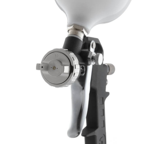Paint gun pneumatic HP, nozzle 1.5 mm, upper plastic tank 600 ml, 3 adjustments, 5 bar Intertool PT-0210