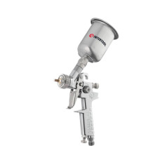 Paint sprayer pneumatic HP MINI, nozzle 0.5 mm, upper metal tank 125 ml, 5 bar Intertool PT-0306