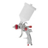 HVLP pneumatic spray gun with three sets of nozzles - 1.3 mm, 1.4 mm, 1.7 mm, plastic tank, 3 bar Intertool PT-0153