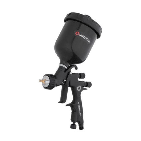 Пневматический краснопульт HVLP BLACK M-DIAMOND профессиональный Intertool PT-0163