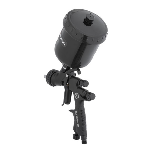 Пневматический краснопульт HVLP BLACK M-DIAMOND, форсунка 1.4 мм Intertool PT-0164