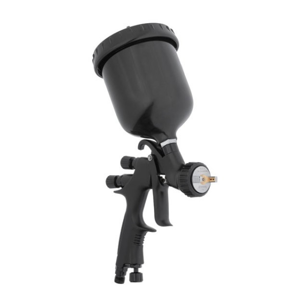 Пневматический краснопульт HVLP BLACK M-DIAMOND, форсунка 1.4 мм Intertool PT-0164