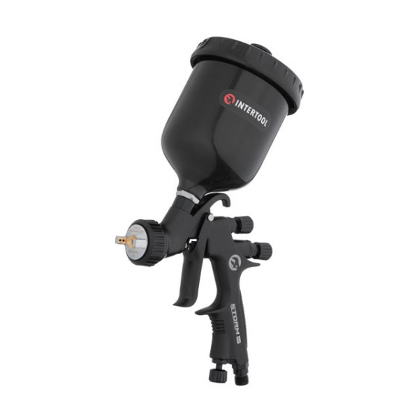 Пневматический краснопульт HVLP BLACK M-DIAMOND, форсунка 1.4 мм Intertool PT-0164