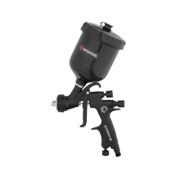 Пневматический краснопульт HVLP BLACK M-DIAMOND профессиональный Intertool PT-0168