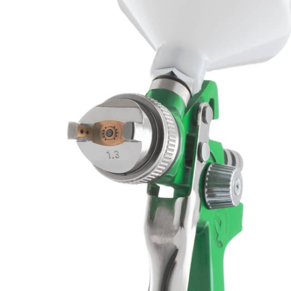 HVLP pneumatic spray gun, nozzle 1.3 mm, upper plastic tank 600 ml, 3 bar Intertool PT-0102