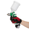 HVLP pneumatic spray gun, nozzle 1.3 mm, upper plastic tank 600 ml, 3 bar Intertool PT-0102