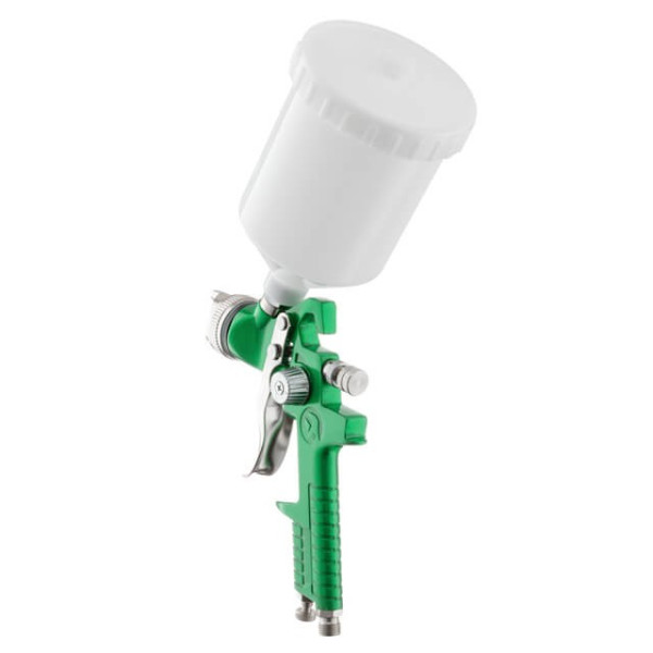 Paint sprayer pneumatic HVLP, nozzle 1.3 mm, upper plastic tank 600 ml, 3 bar Intertool PT-0117