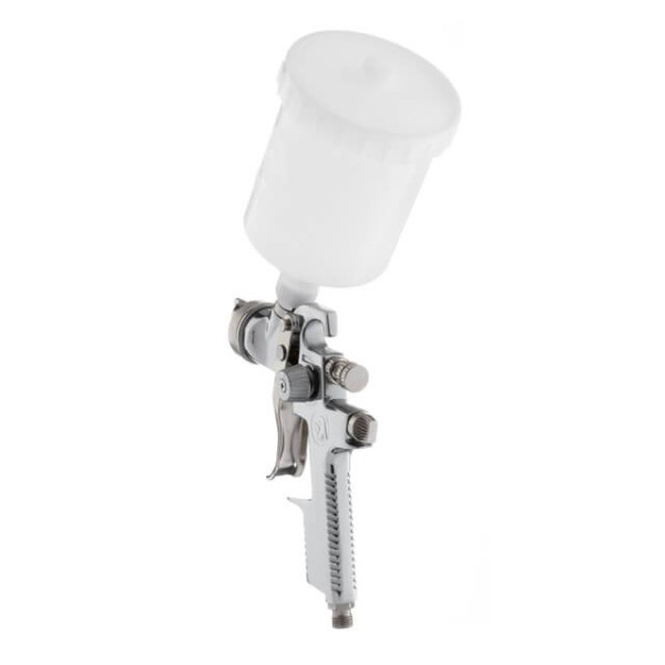 HVLP pneumatic spray gun, nozzle 1.4 mm, upper plastic tank 600 ml, 3 bar Intertool PT-0103