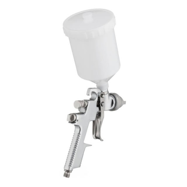 HVLP pneumatic spray gun, nozzle 1.4 mm, upper plastic tank 600 ml, 3 bar Intertool PT-0103