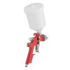 Paint gun pneumatic HVLP nozzle 1.4 mm, upper plastic tank 600 ml, 3 bar Intertool PT-0104