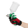 HVLP pneumatic spray gun, nozzle 1.4 mm, upper plastic tank 600 ml, 3 bar Intertool PT-0118