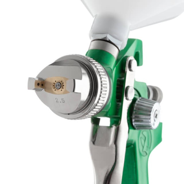 HVLP pneumatic spray gun, nozzle 2.5 mm, upper plastic tank 600 ml, 3 bar Intertool PT-0125