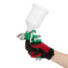 HVLP pneumatic spray gun, nozzle 2.5 mm, upper plastic tank 600 ml, 3 bar Intertool PT-0125