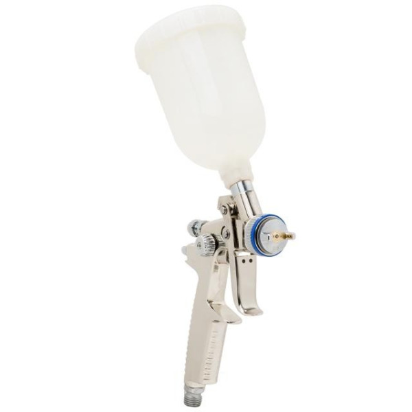 Paint sprayer pneumatic HVLP II MINI professional, nozzle 0.8 mm, upper plastic tank 250 ml, 2-2.5 bar Intertool PT-0128