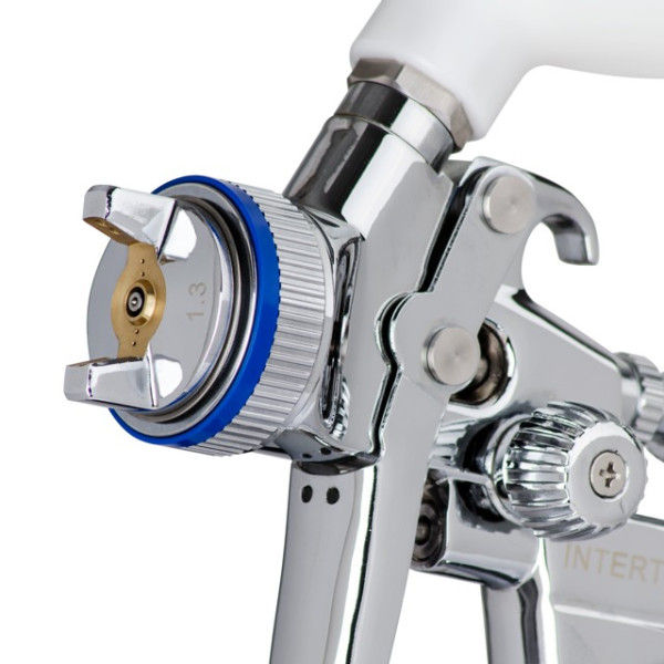 Paint gun pneumatic HVLP II professional, nozzle 1.3 mm, upper plastic tank 600 ml, 2 bar Intertool PT-0105