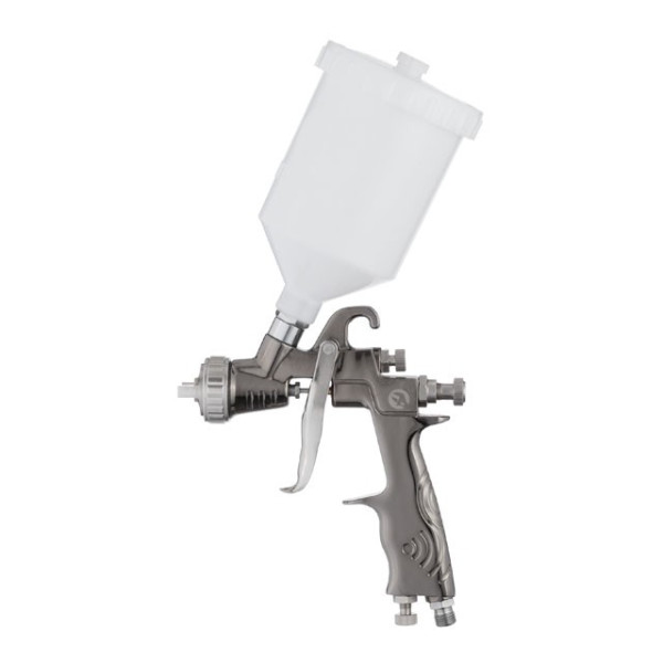 Paint gun pneumatic LVLP, nozzle 1.3 mm, upper plastic tank 600 ml, 2 bar STORM Intertool PT-0138