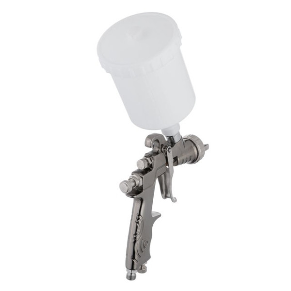 Paint gun pneumatic LVLP, nozzle 1.3 mm, upper plastic tank 600 ml, 2 bar STORM Intertool PT-0138