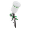 Pneumatic paint sprayer LVLP GREEN professional, nozzle 1.3 mm, upper plastic tank 600 ml., 1.5 bar Intertool PT-0132