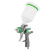 Pneumatic paint sprayer LVLP GREEN professional, nozzle 1.3 mm, upper plastic tank 600 ml., 1.5 bar Intertool PT-0132