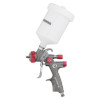 Paint gun pneumatic LVLP TEFLON professional, nozzle 1.3 mm, upper plastic tank 600 ml., 1.5 bar, STORM Intertool PT-0143