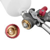 Paint gun pneumatic LVLP TEFLON professional, nozzle 1.3 mm, upper plastic tank 600 ml., 1.5 bar, STORM Intertool PT-0143