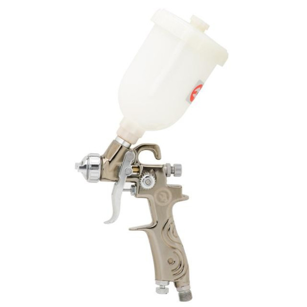Paint gun pneumatic LVMP MINI, nozzle 0.8 mm, upper plastic tank 250 ml, 2-2.5 bar Intertool PT-0129