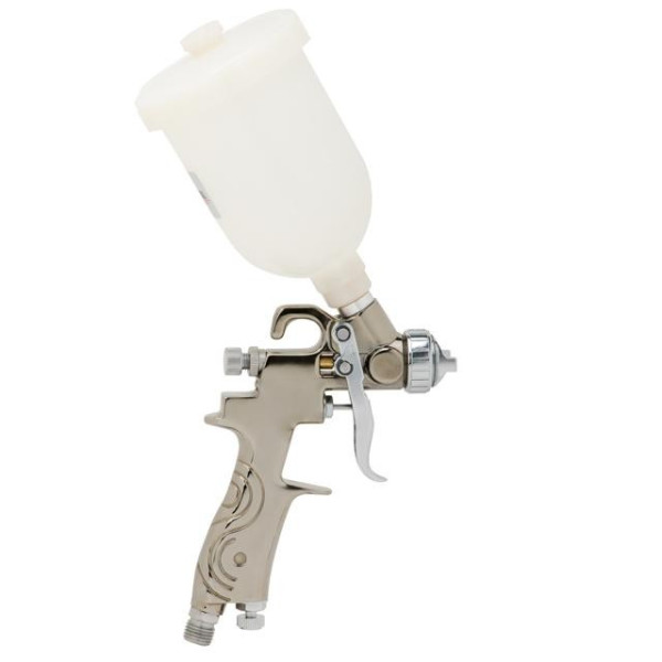 Paint gun pneumatic LVMP MINI, nozzle 0.8 mm, upper plastic tank 250 ml, 2-2.5 bar Intertool PT-0129