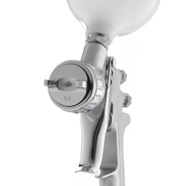 Paint sprayer pneumatic LVMP professional, nozzle 1.4 mm, upper plastic tank 600 ml., 2 bar Intertool PT-0115