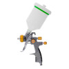 Pneumatic paint sprayer LVLP BRONZE professional, nozzle 1.8 mm, upper plastic tank 600 ml., 1.5 bar Intertool PT-0136