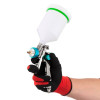 Paint sprayer pneumatic LVLP BLUE professional, nozzle 1.4 mm, upper plastic tank 600 ml., 1.5 bar Intertool PT-0134