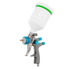 Paint sprayer pneumatic LVLP BLUE professional, nozzle 1.4 mm, upper plastic tank 600 ml., 1.5 bar Intertool PT-0134
