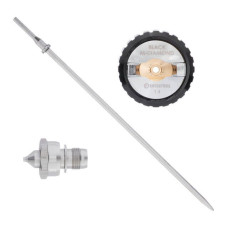 Kit 1.4 mm nozzle, air head, needle for spray guns HVLP BLACK M-DIAMOND (PT-0163, PT-0164, PT-0168) STORM Intertool PT-2614